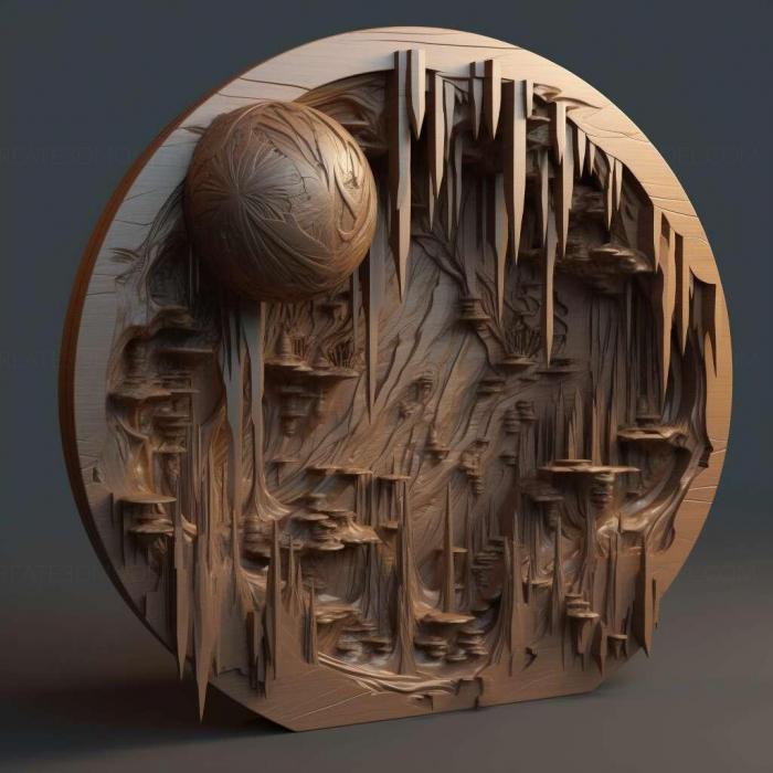 نموذج ثلاثي الأبعاد لآلة CNC 3D Art 